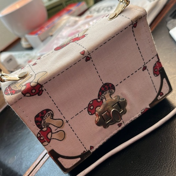 Mushroom Print Crossbody Bag - Mini - Picture 3 of 5